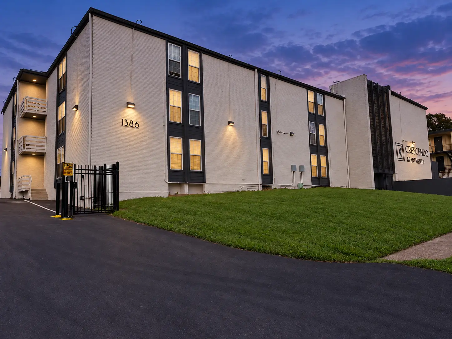 Crescendo Apartments at the corner of Court Avenue in Midtown Memphis